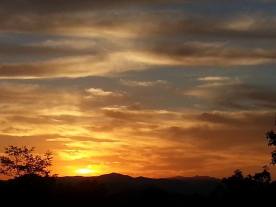Sunset and Mountains 10-27-14